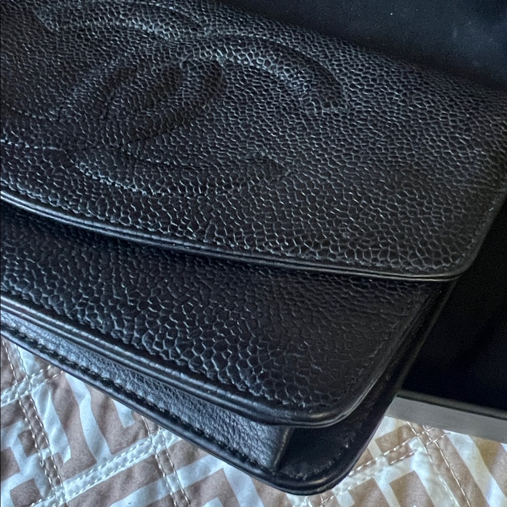 ๐ WOC caviar CC Chanel Black Leather RARE - Picture 7 of 16